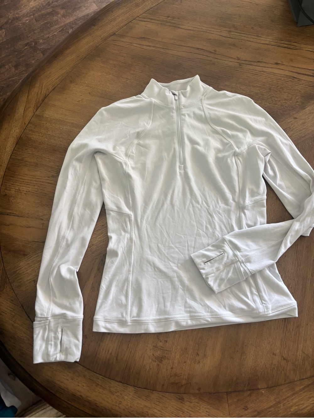 lululemon athletica White Long-Sleeve Half-Zip Performance Top